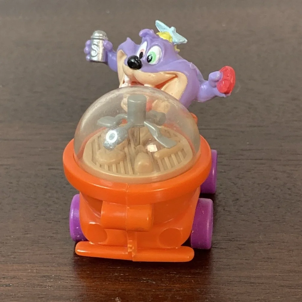 1992 McDonald's Happy Meal Toy Tiny Toon Wacky Rollers Dizzy Devil Warner Bros